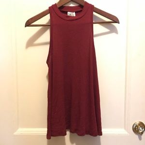 ✨Free People Maroon Sleeveless Top